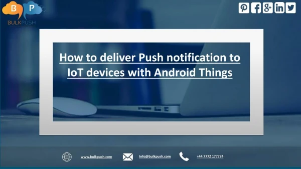 How to deliver Push notification to IoT devices with Android Things