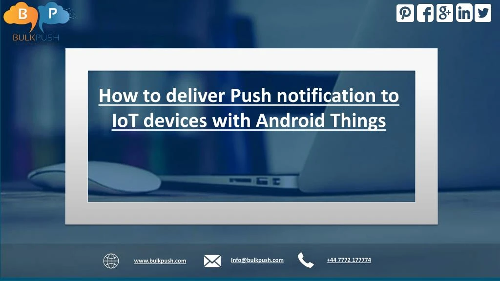 how to deliver push notification to iot devices