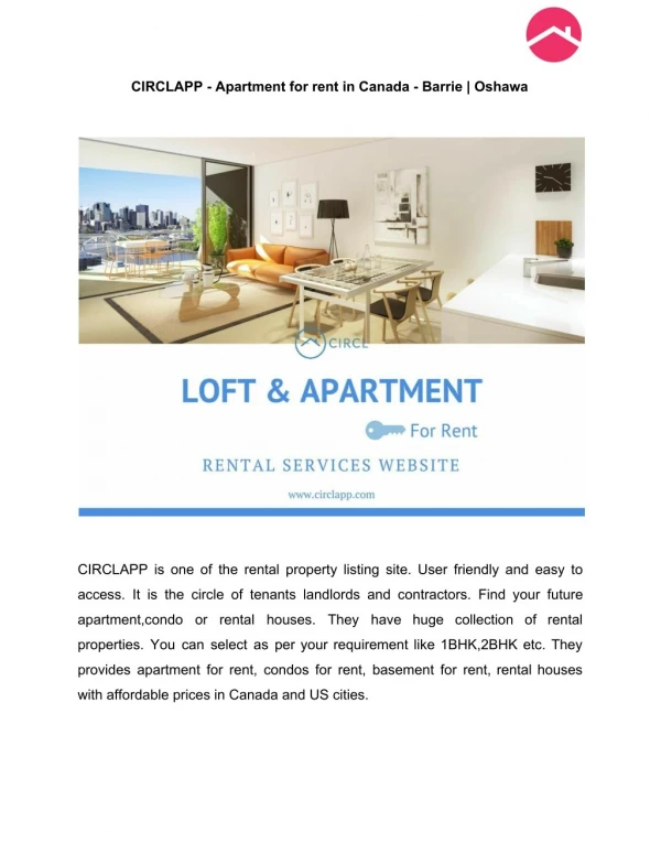 Circlapp apartment-for-rent-in-canada | barrie -oshawa
