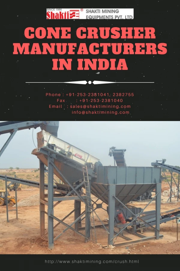 Cone crusher manufacturers in india