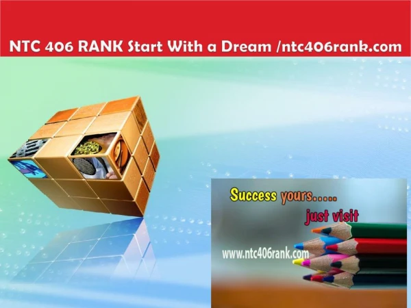 NTC 406 RANK Start With a Dream /ntc406rank.com