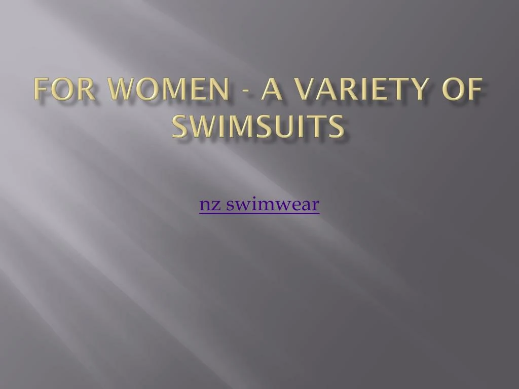 for women a variety of swimsuits