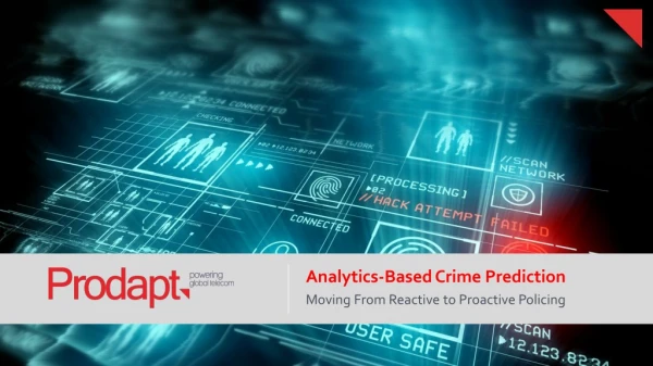 Analytics-Based Crime Prediction