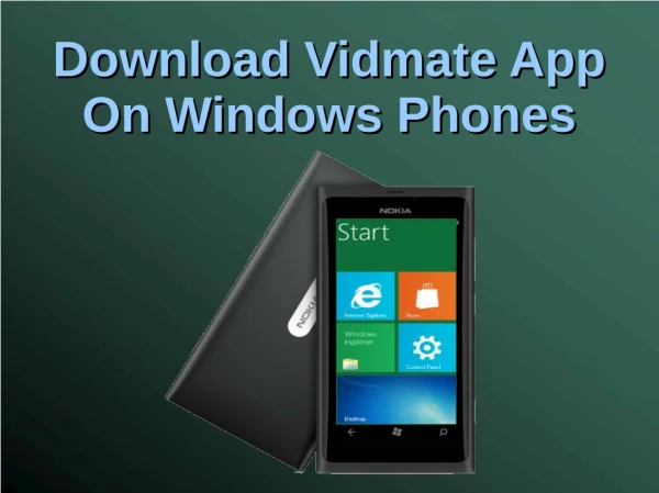 Download Vidmate App On Windows Phones