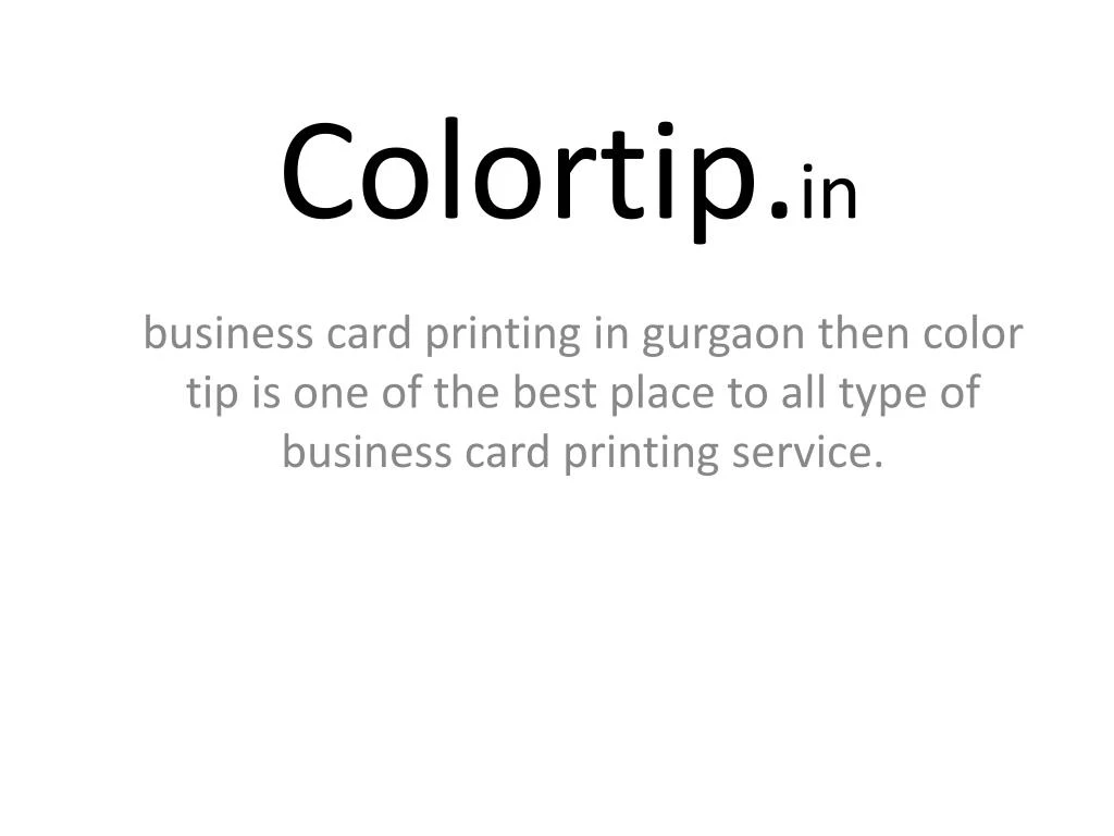 colortip in
