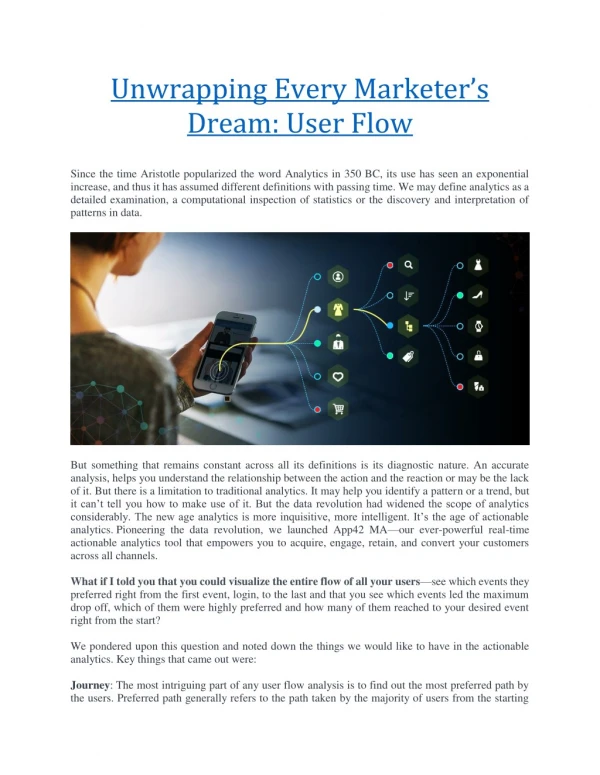 Unwrapping Every Marketer’s Dream: User Flow