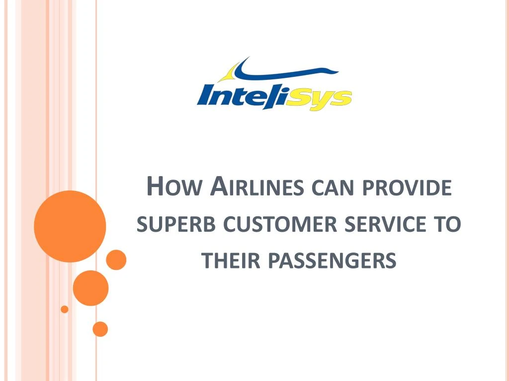 how airlines can provide superb customer service to their passengers