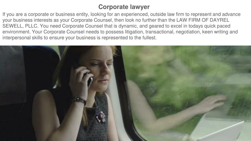 corporate lawyer if you are a corporate