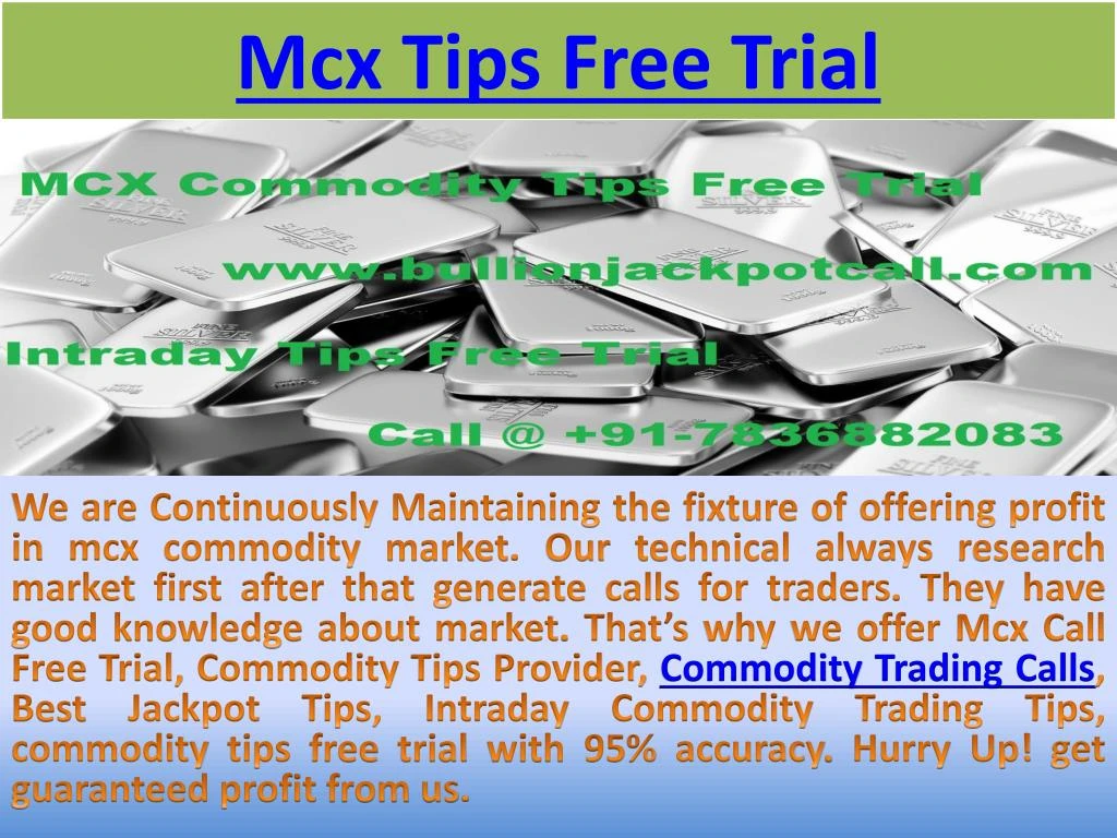 mcx tips free trial