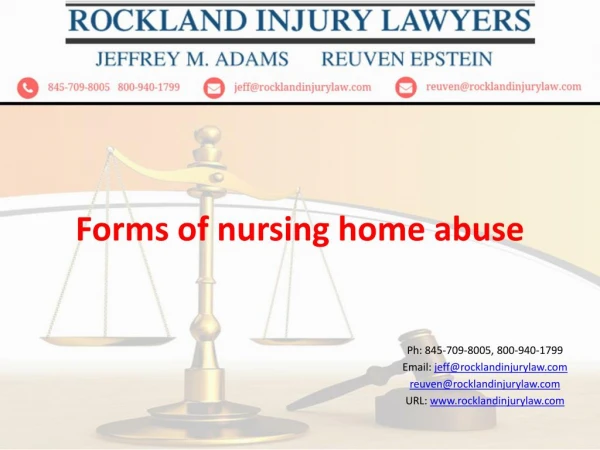 Forms of nursing home abuse
