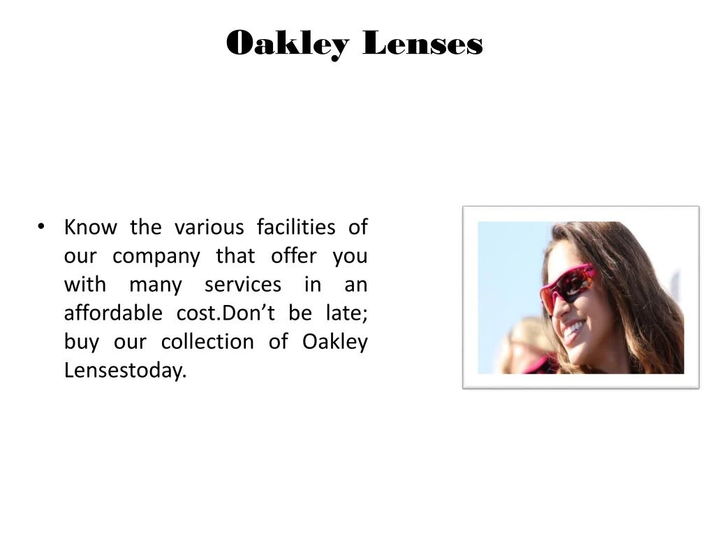 oakley lenses