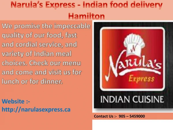 Narulas Express - Indian restaurant near me