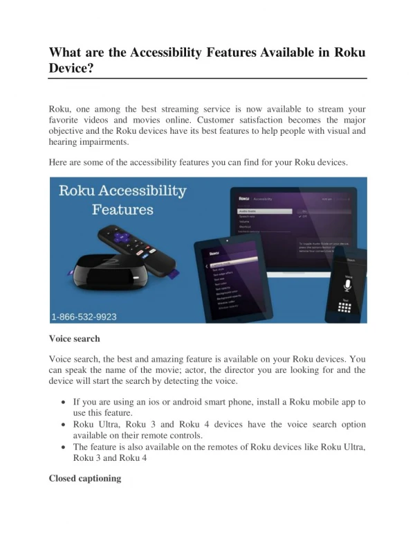 Get the Accessibility Features on Your Roku Device