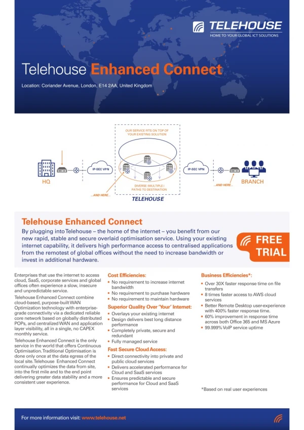 Telehouse Enhanced Connect Overlaid Optimisation