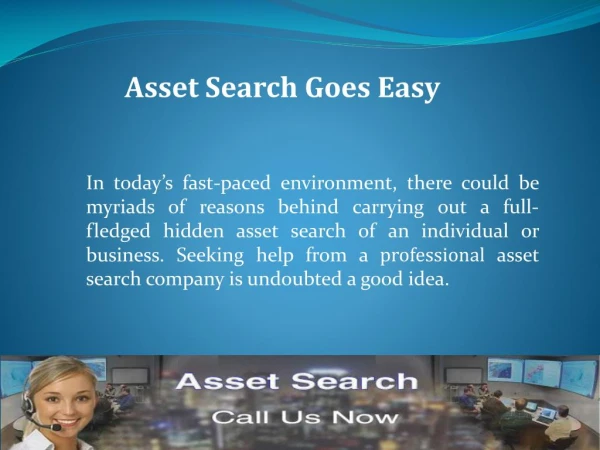 Asset Search Goes Easy
