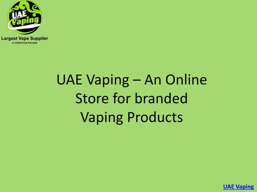 uae vaping an online store for branded vaping