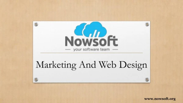 Marketing and Web Design Firm