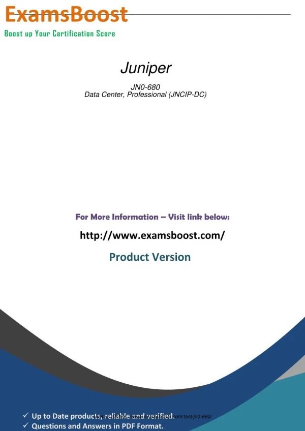 JN0-680 Practice Exam Material