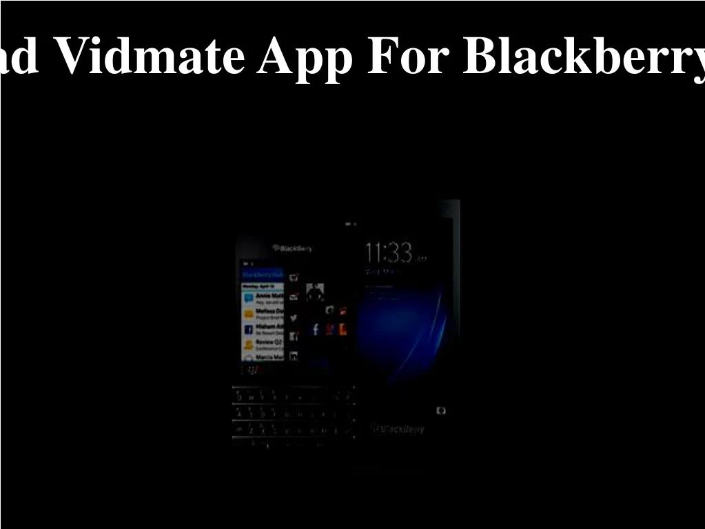 download vidmate app for blackberry phones
