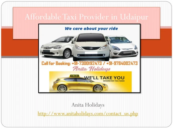 Affordable Taxi Provider in Udaipur