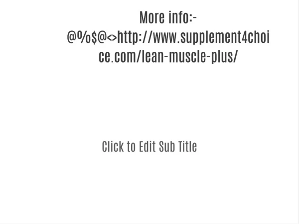 supplement4choice.com/lean-muscle-plus/
