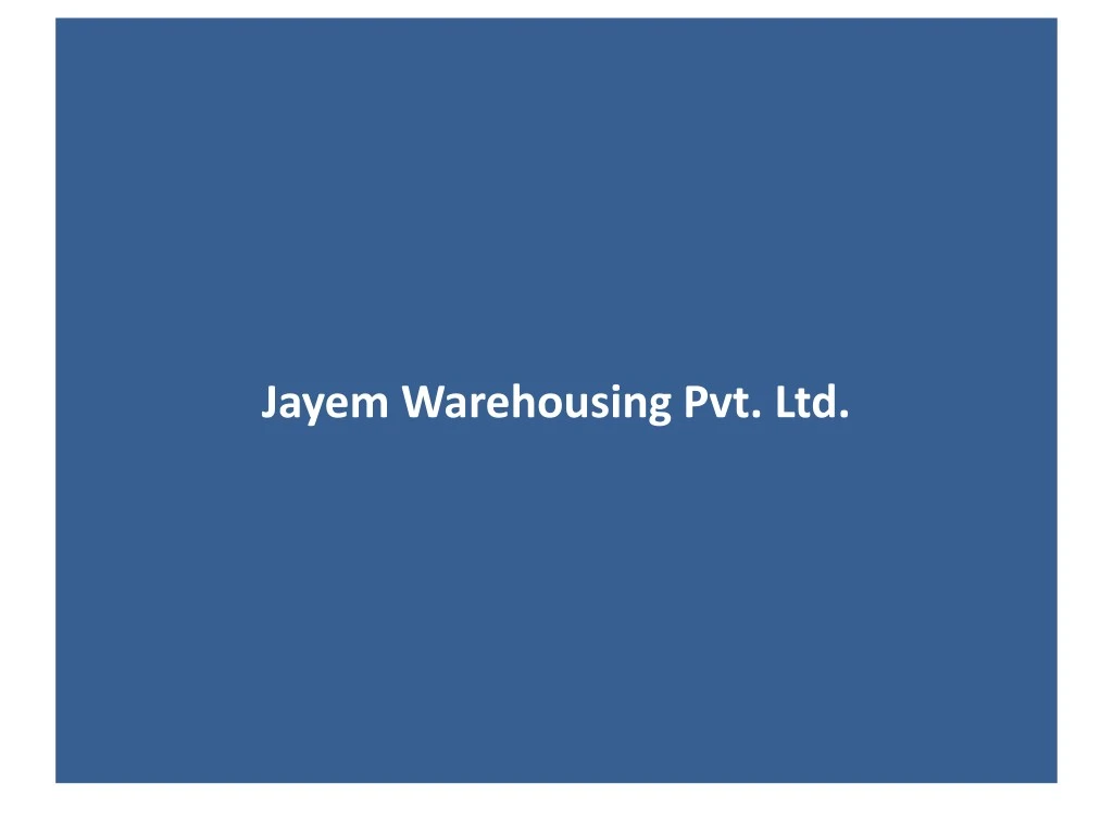 jayem warehousing pvt ltd