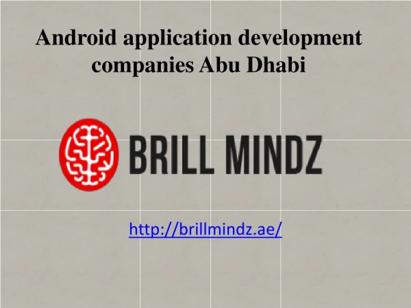 Android apps development company Abu Dhabi