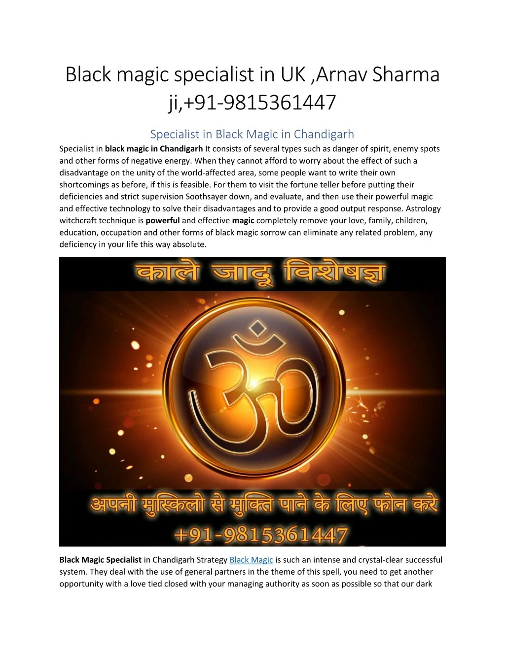 black magic specialist in uk arnav sharma
