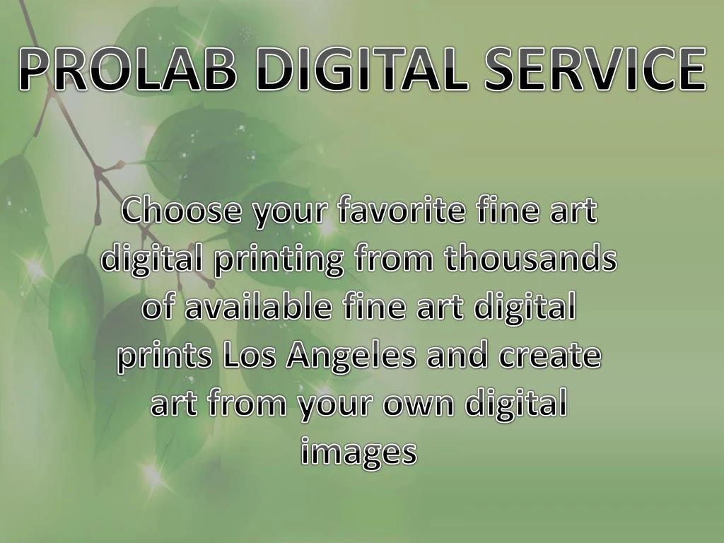 prolab digital service