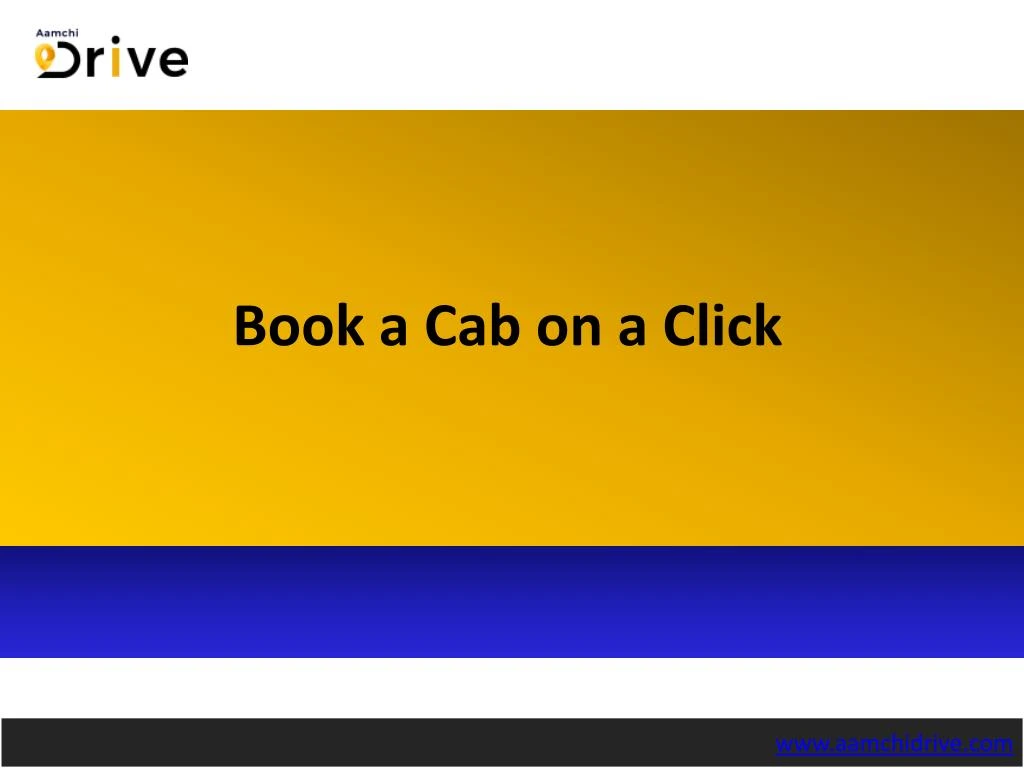 book a cab on a click