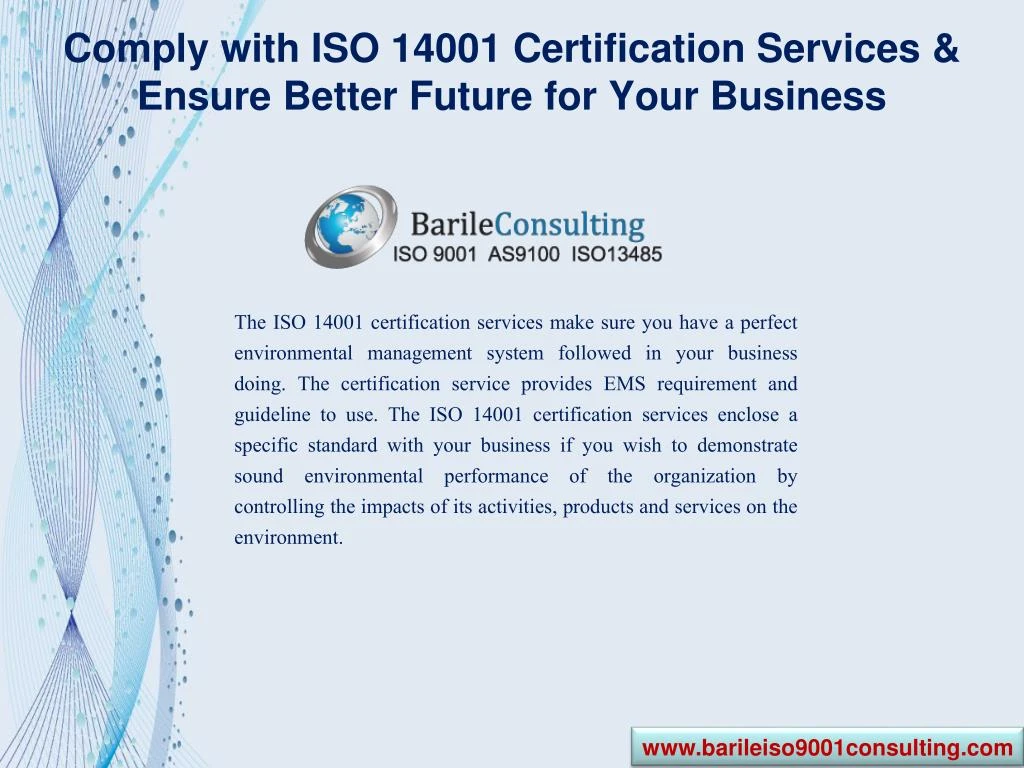 comply with iso 14001 certification services ensure better future for your business