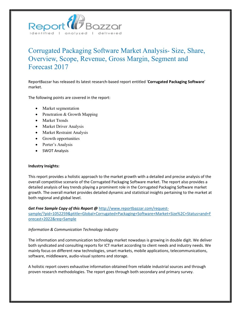 corrugated packaging software market analysis