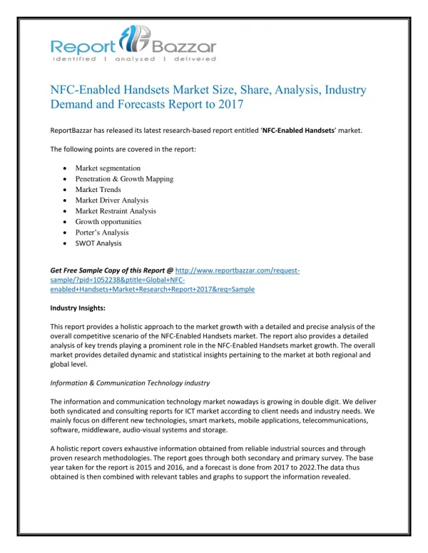 nfc enabled handsets market size share analysis