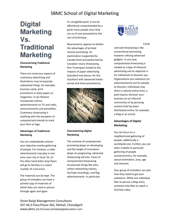 Digital Marketing VsTraditional Marketing