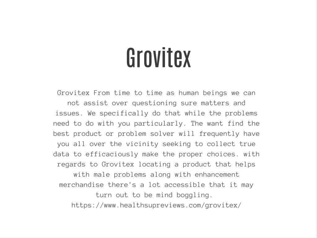 grovitex grovitex