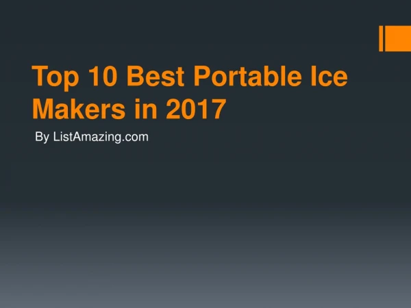 Top 10 Best Portable Ice Maker in 2017