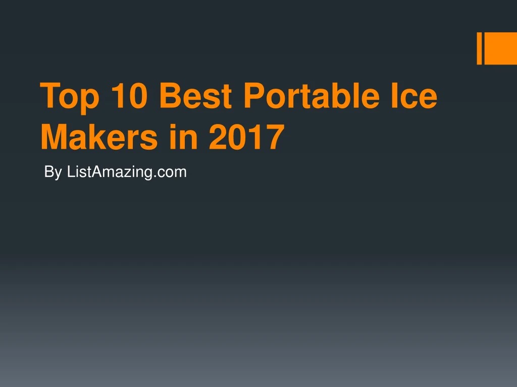 top 10 best portable ice makers in 2017