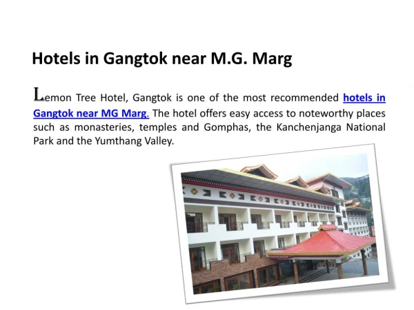 hotels-in-Gangtok-near-MG-Marg