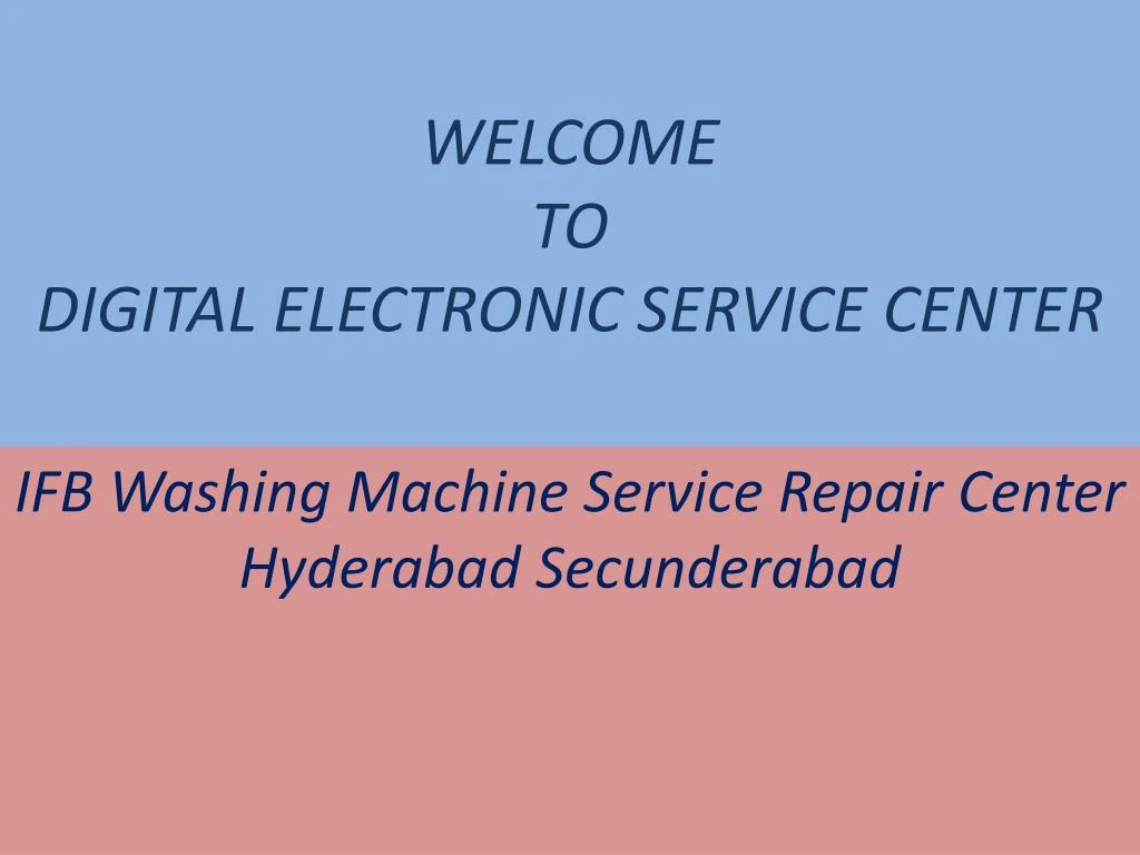 welcome to digital electronic service center