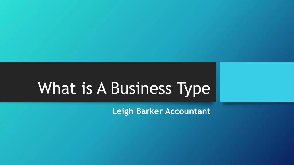 what is a business type