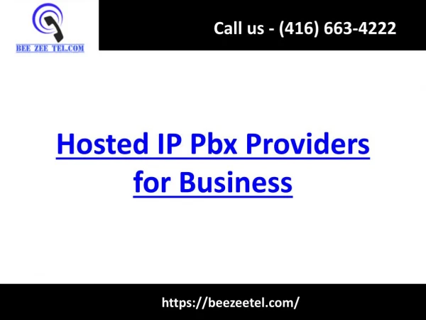 Hosted IP Pbx Providers for Business - Beezeetel