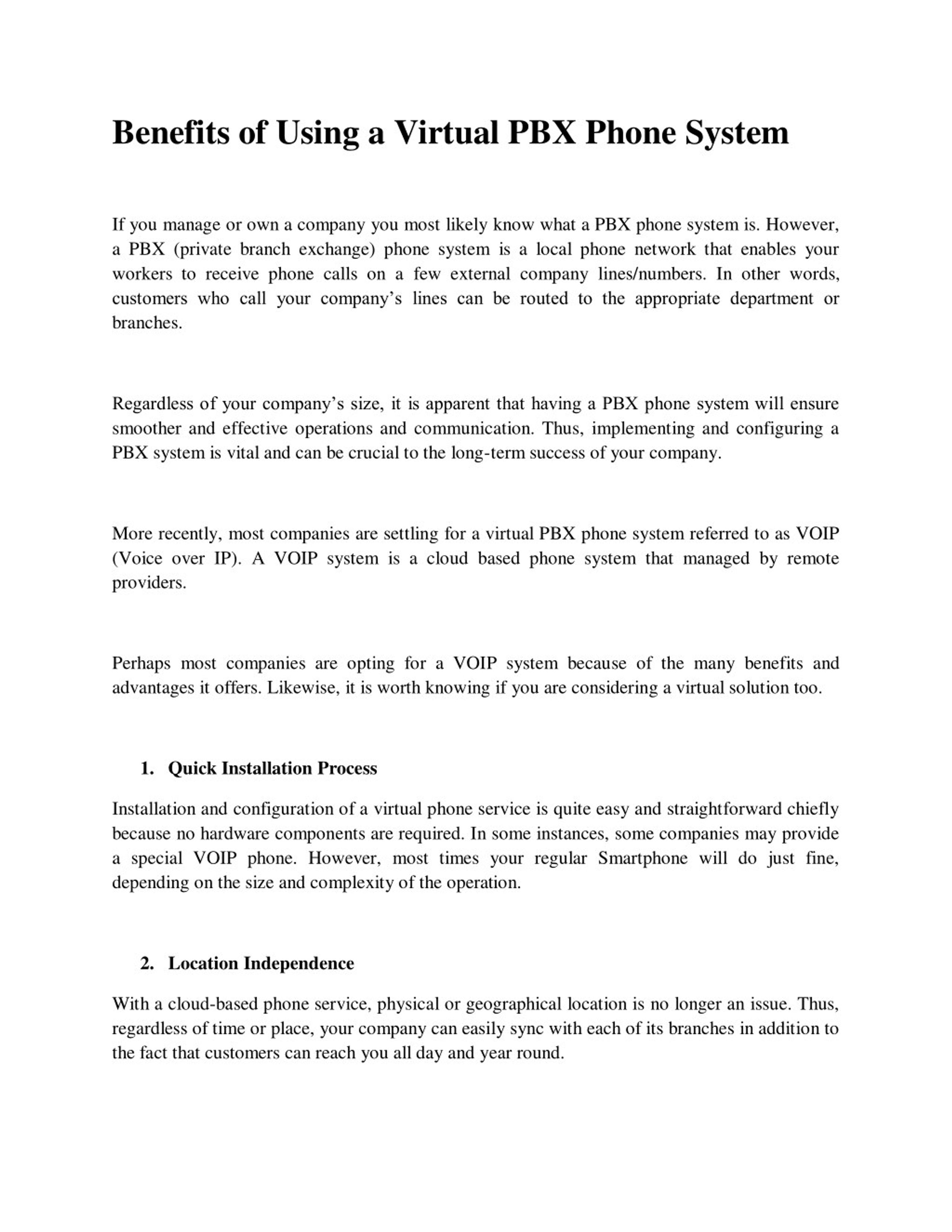 PPT - Benefits of Using a Virtual PBX Phone System PowerPoint ...