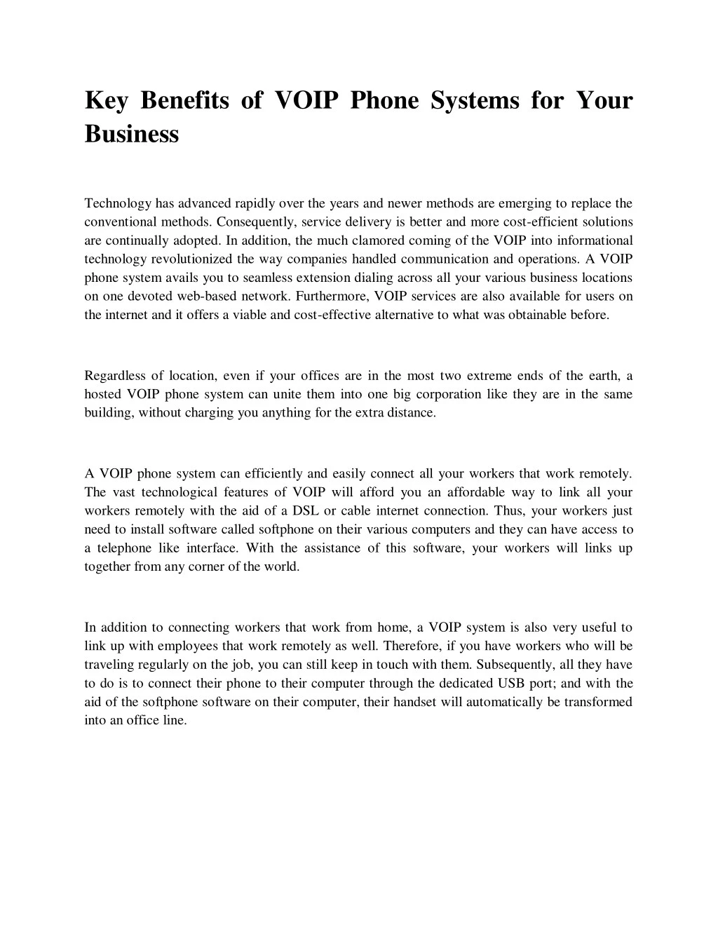 key benefits of voip phone systems for your