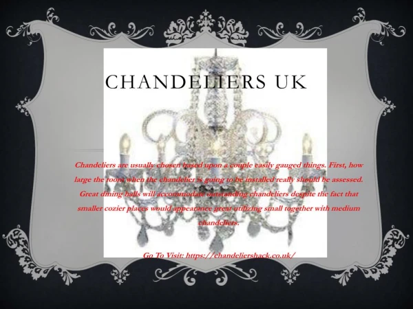chandeliers uk