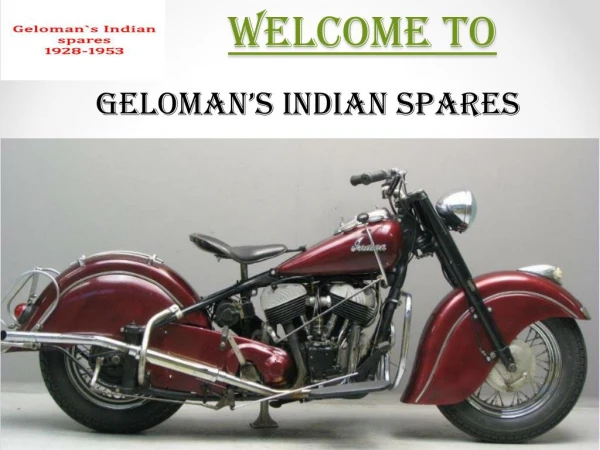 Indian motorcycle spares parts