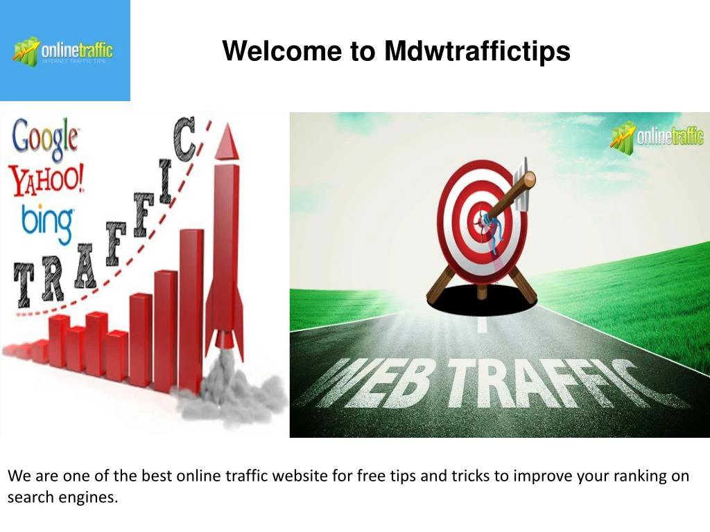 welcome to mdwtraffictips