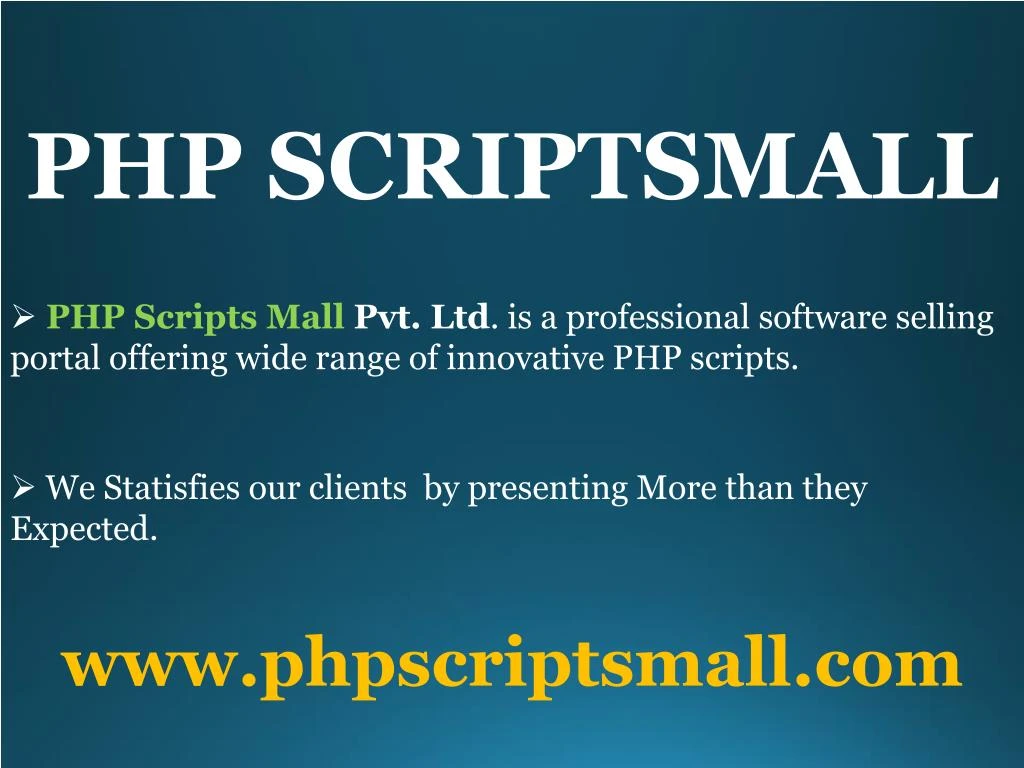 php scriptsmall