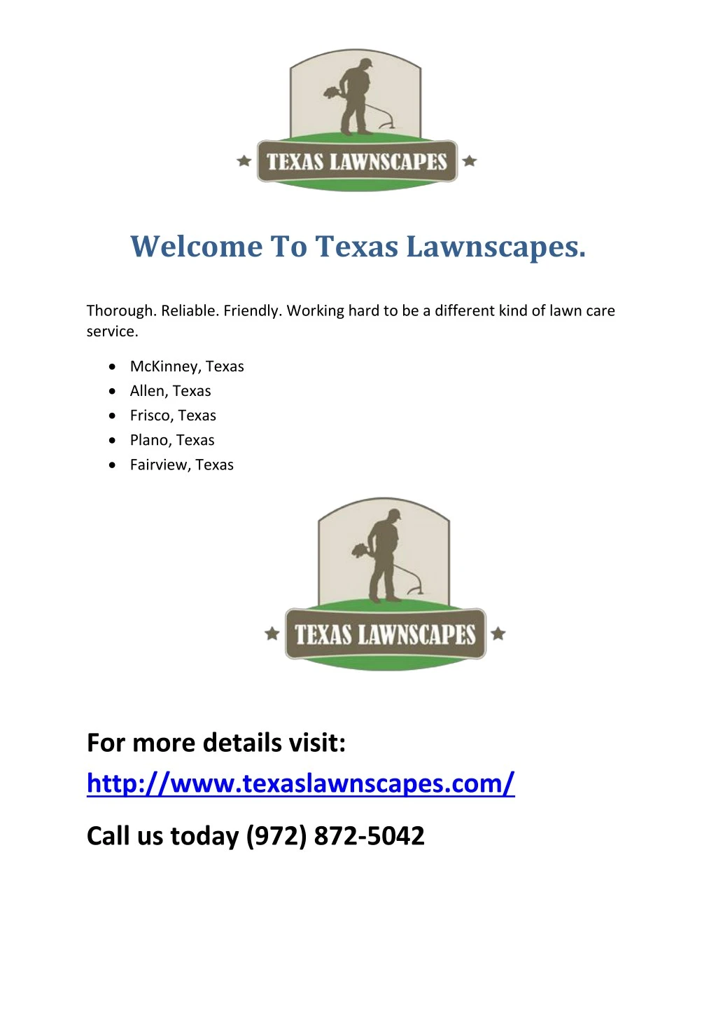 welcome to texas lawnscapes