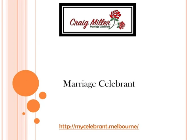 Officiate Your Wedding By Criag Miller | MyCelebrant.Melbourne