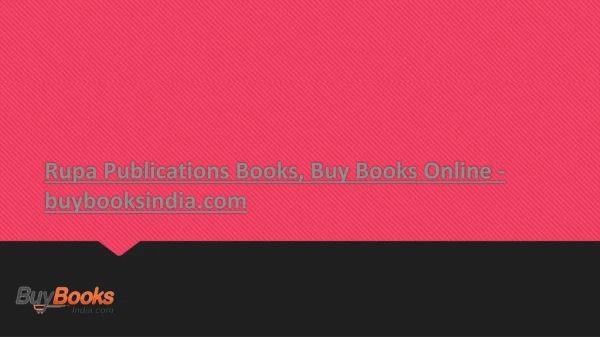 Rupa Publications Books, Buy Books Online - buybooksindia.com